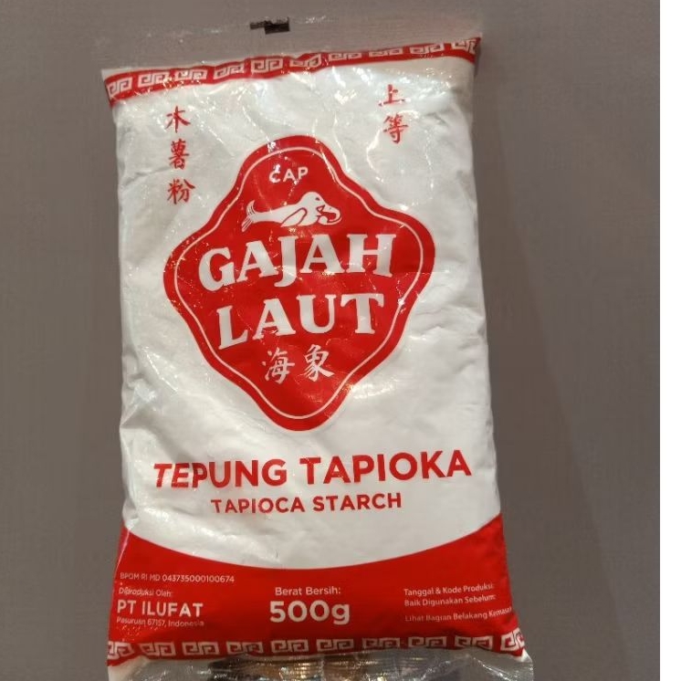 tepung tapioka 500g cap gajah laut
