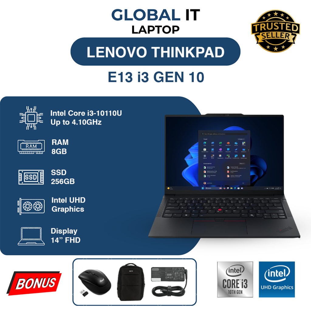 Laptop LENOVO ThinkPad E14 Core i3 GEN 10 | RAM 8/256GB SSD 14