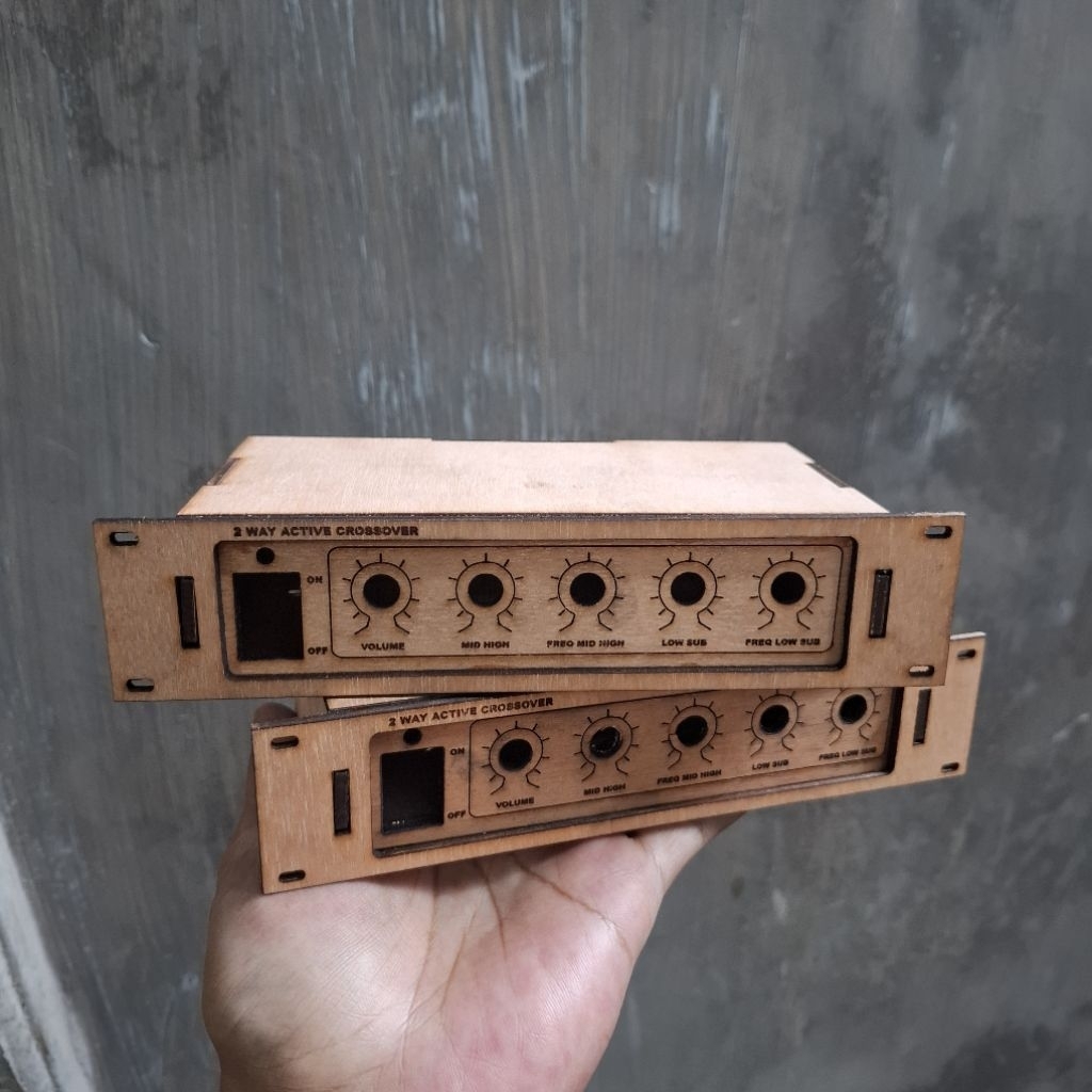 Apapuuuun Full Cnc Box Mini Crossover 2 Way 5 Potensio Miniatur Crossover Bahan Kayu Super Premium