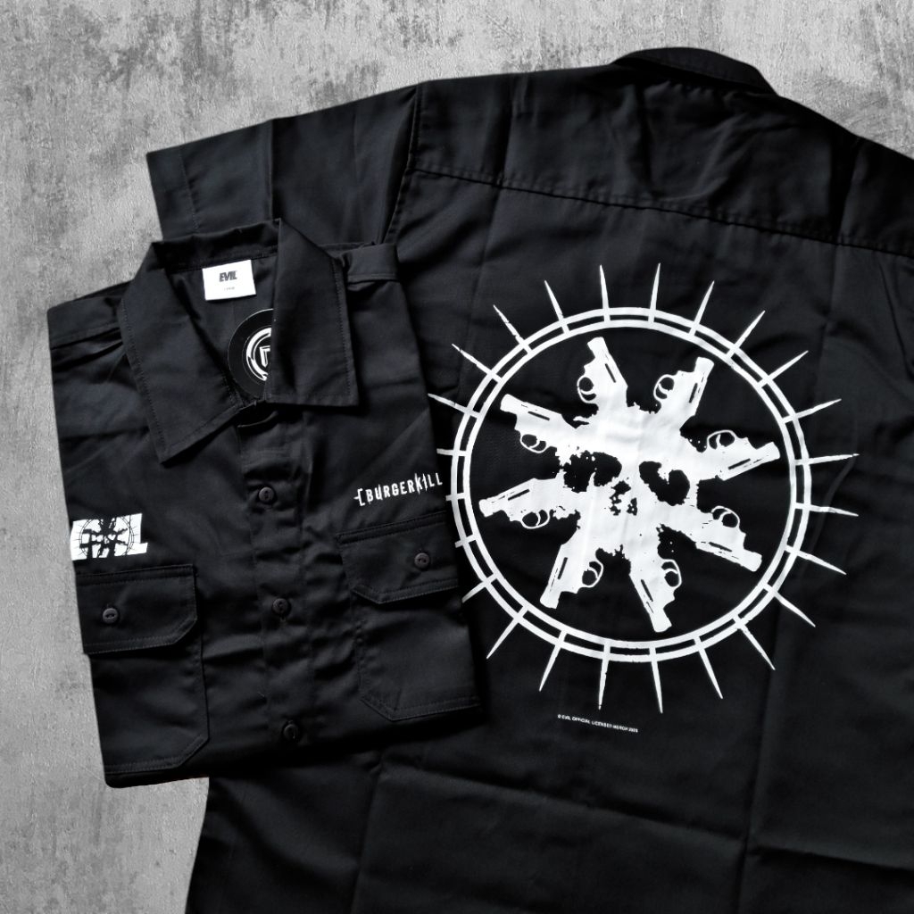 WORKSHIRT BURGERKILL X EVIL (Likeblackmerch)