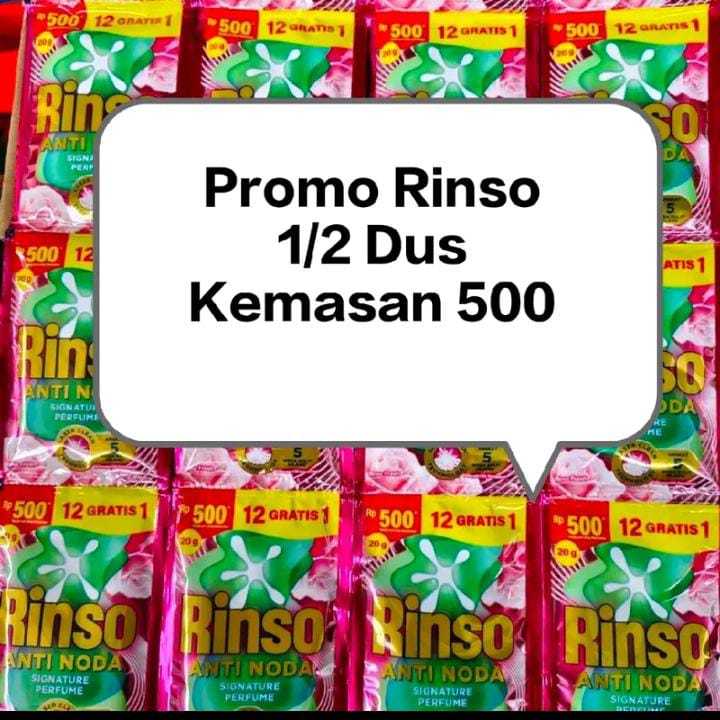52 Sachet Rinso Cair Anti Noda - Parfum Esensi, 20g, 4 Renceng