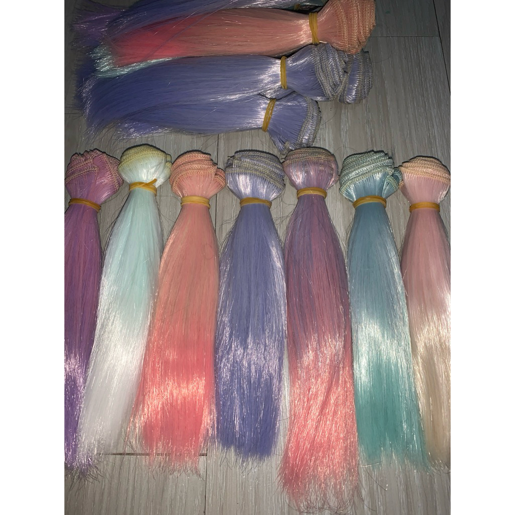 Rambut palsu ombre / wig boneka BJD