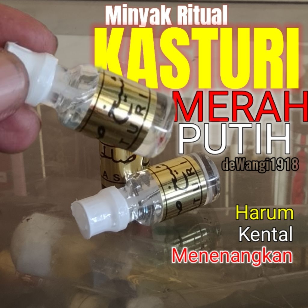 Minyak Kasturi Merah Putih Original Kental segel