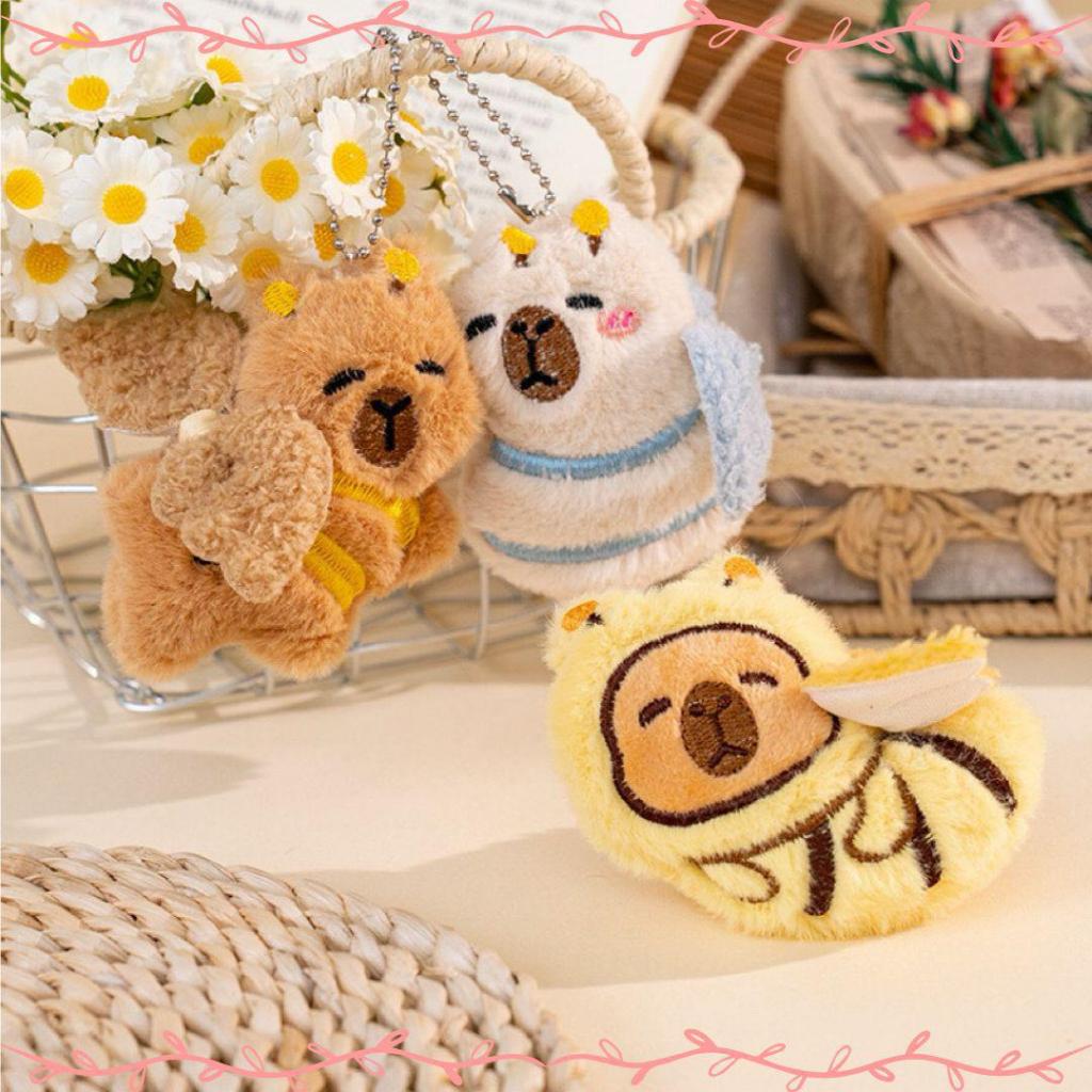 Gantungan Tas Boneka Capybara Lebah Kumbang | Gantungan Kunci | Bag Charm | Ganci Lucu