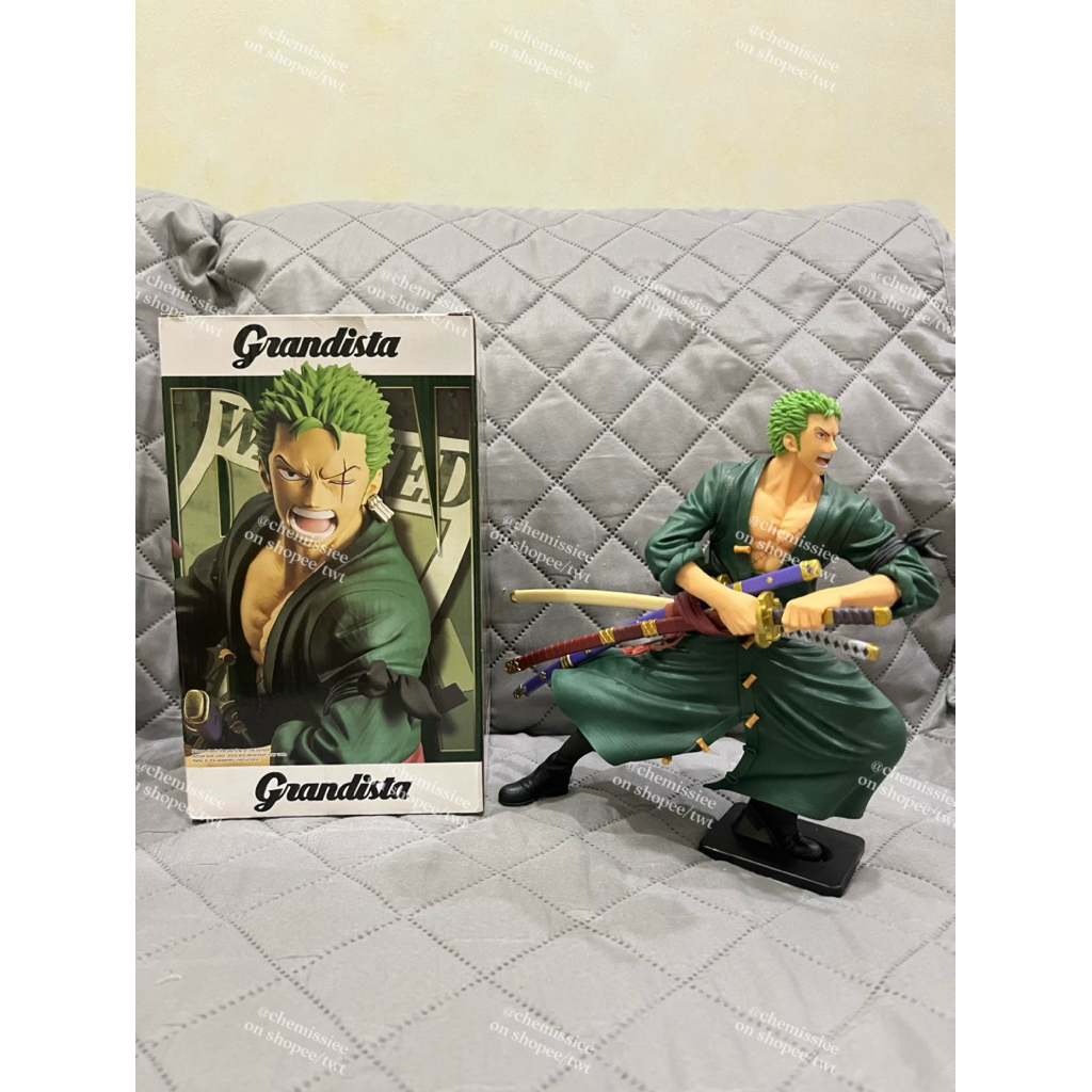 PRELOVED Zoro Grandista 100% Original Mulus || Figure Anime One Piece