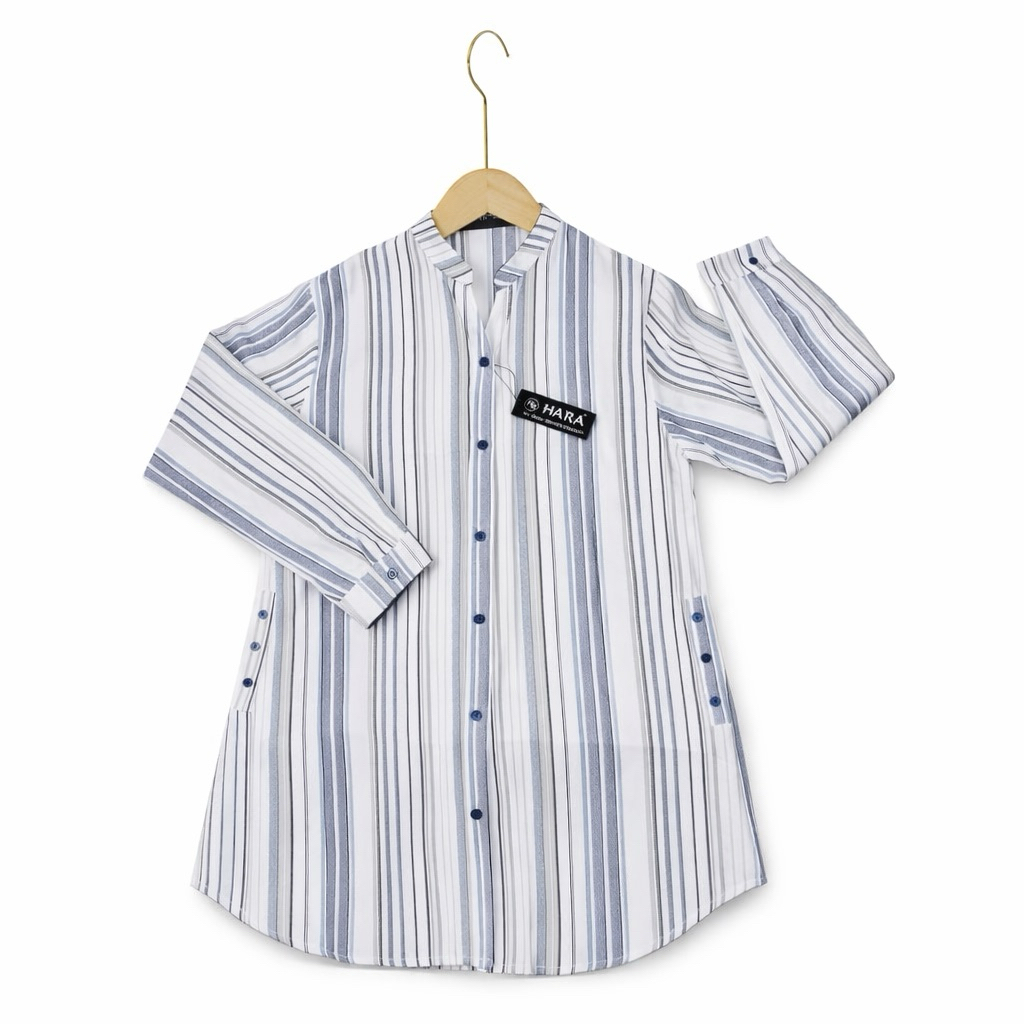 Tunik Hara Motif Salur Terbaru