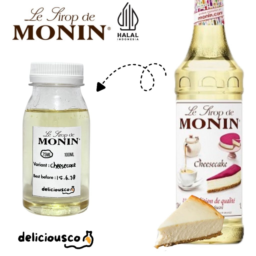 MONIN Syrup Repack Cheesecake ORI (30ml,50ml,75ml,100ml)