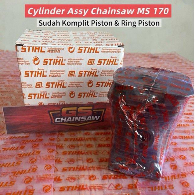 Cylinder Block Assy Chainsaw STIHL MS 170 Foring /Poring Senso Stihl MS 170 Komplit ORIGINAL