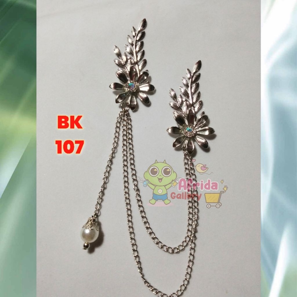 BROS KEBAYA Silver, Bros rantai kebaya Janggan, Bros kebaya modern