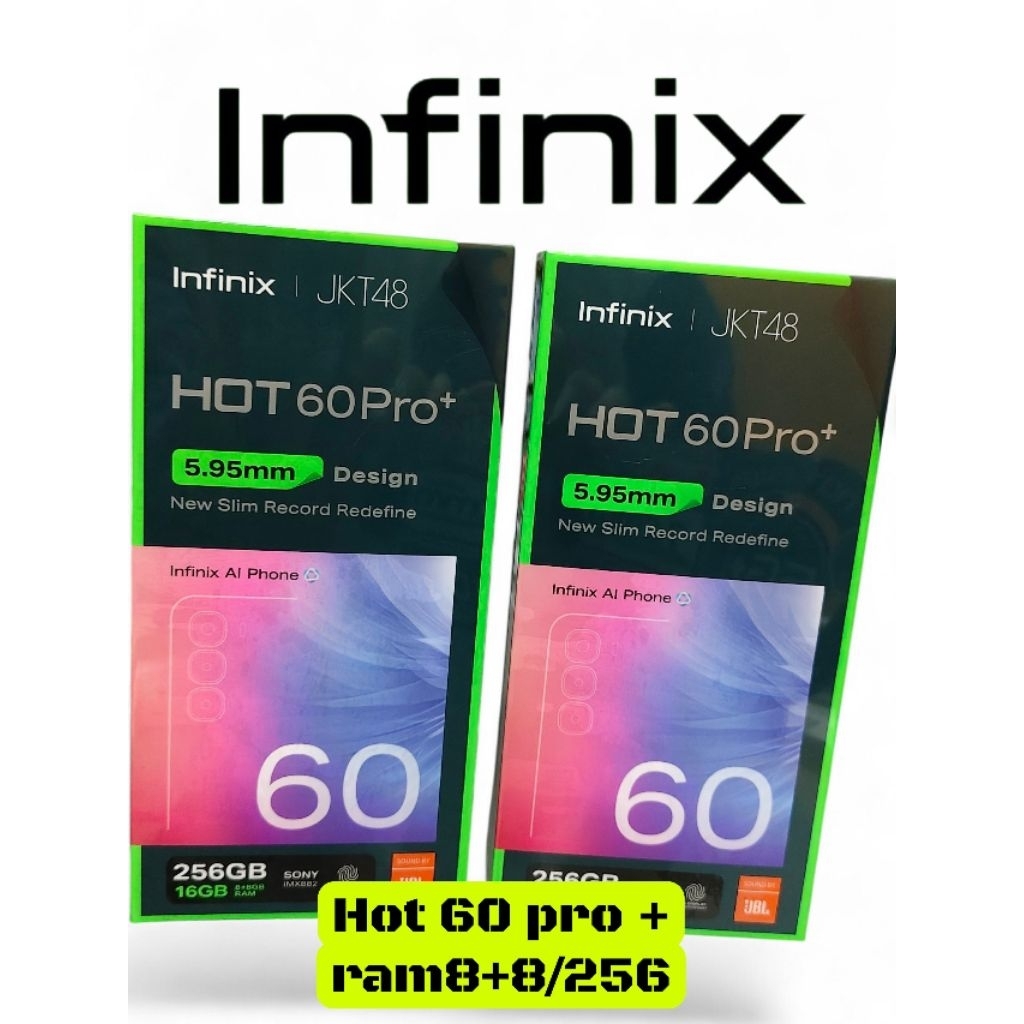 INFINIX HOT 60 PRO +  RAM8+8/256 LAYAR LENGKUNG(bisa instan)