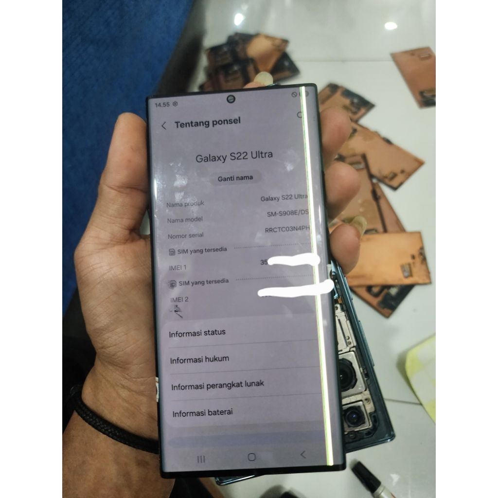 lcd only s22 ultra copotan ori