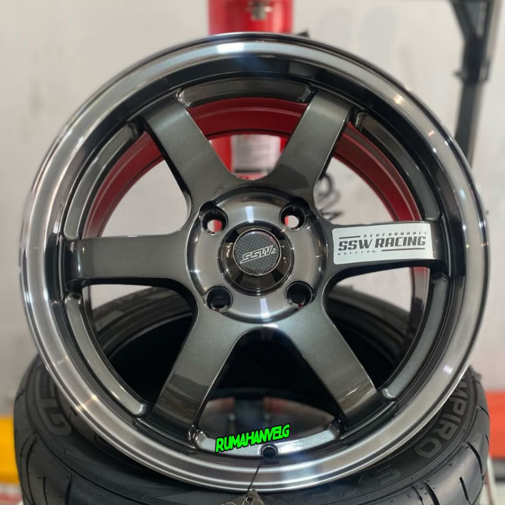 velg mobil r16 pcd 4x114,3 te37 original ssw Thailand velg racing ring 16 untuk Avanza Xenia Livina 