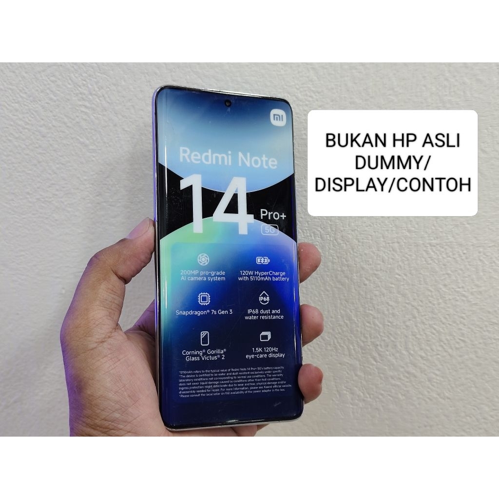 DUMMY REDMI NOTE 14 PRO+ BEKAS PAJANGAN/DISPLAY/CONTOH