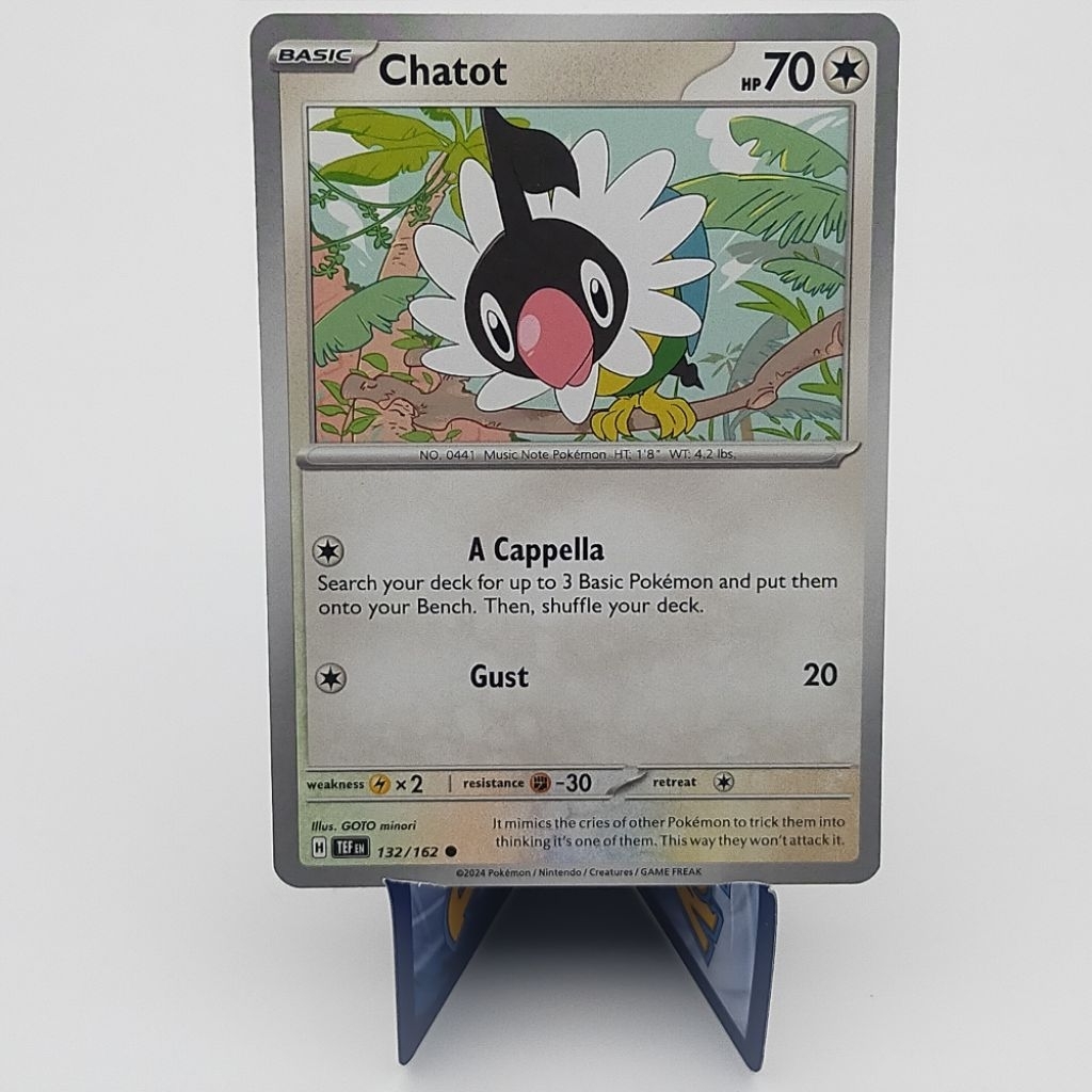Kartu TCG Pokemon EN Original Chatot TEF 132/162
