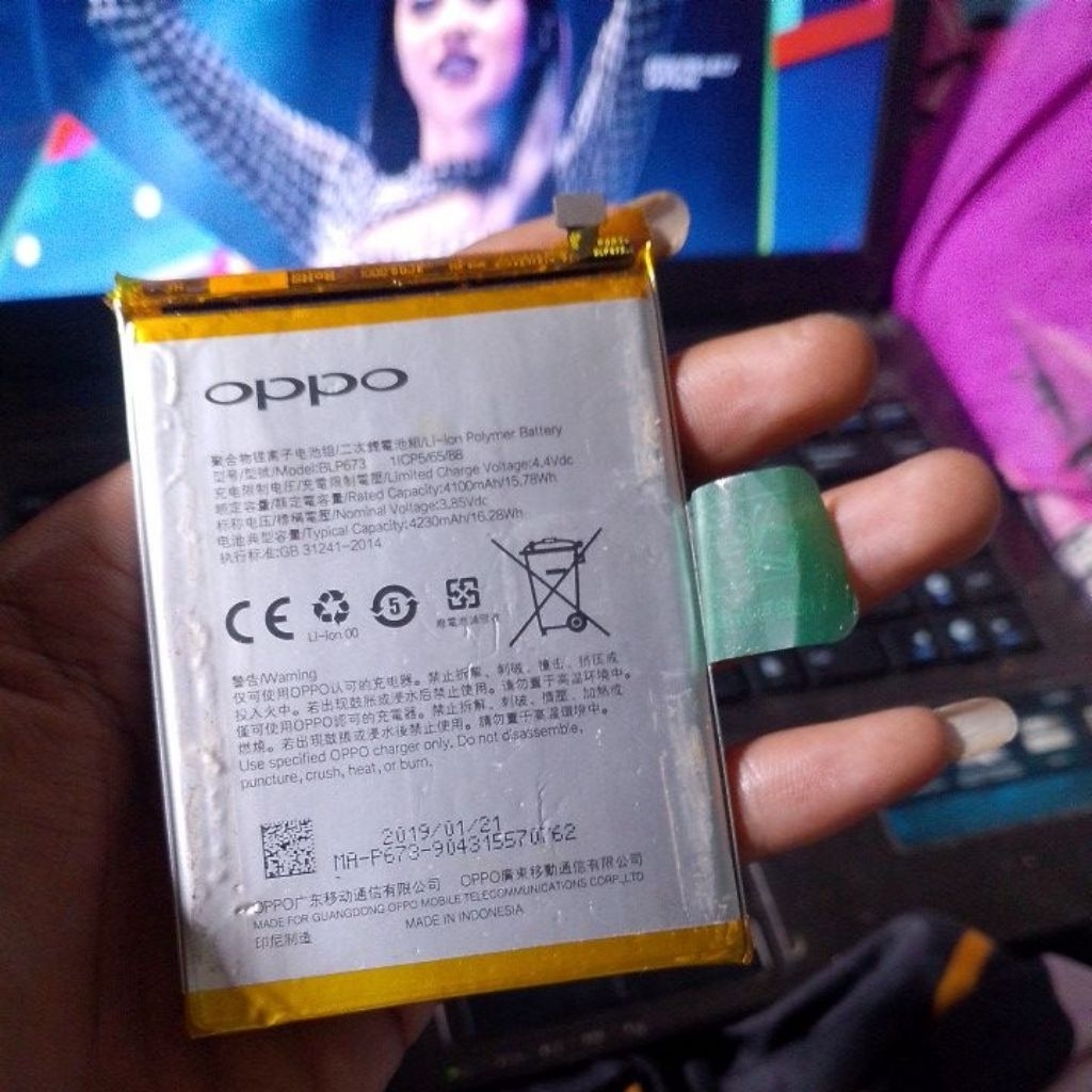 baterai Oppo a3s copotan