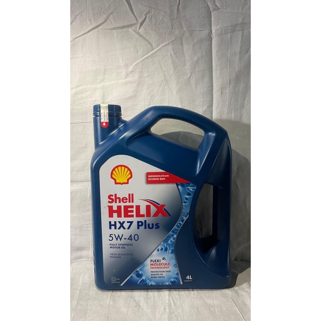 [BARCODE] OLI MOBIL SHELL HX7 4L SAE 5w-40 UNTUK BENSIN DAN SOLAR, MOBIL KIJANG, INOVA, TERIOS, AVAN