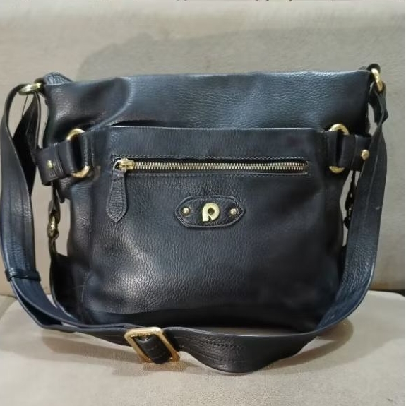 TAS SELEMPANG PAPILLON SEKEN WARNA HITAM MULUS