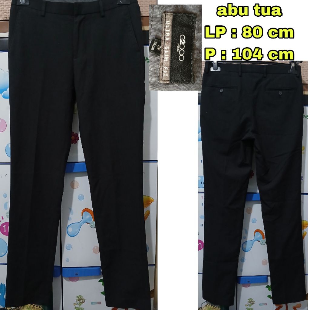 celana panjang pria celana formal celana kantor celana bahan preloved