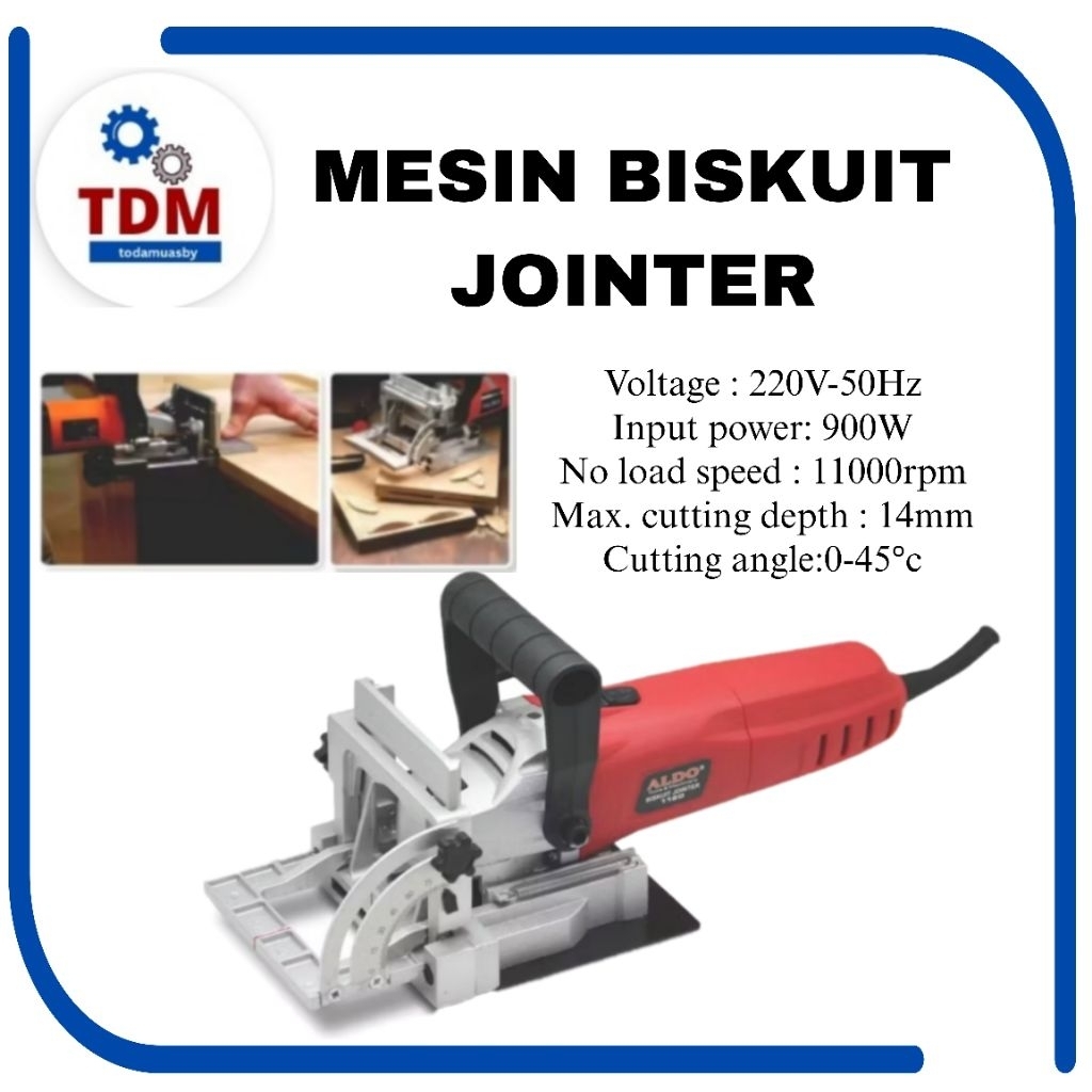 Mesin biskuit Jointer/MESIN BISCUIT JOINTER / PENYAMBUNG PAPAN merk aldo