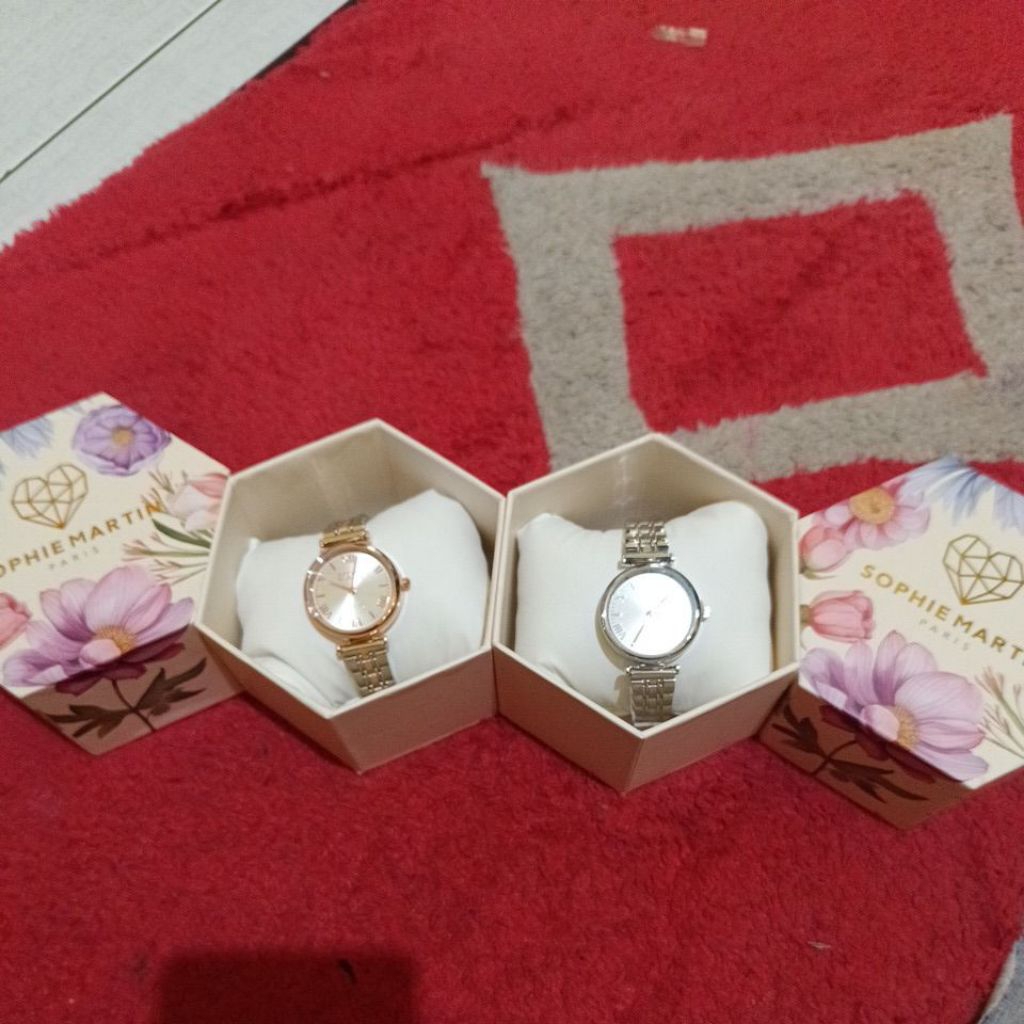 JAM TANGAN TERBARU ALEA SILVER/ALEA MIX SILVER&GOLD PROMO SOPHIE MARTIN PARIS ORIGINAL