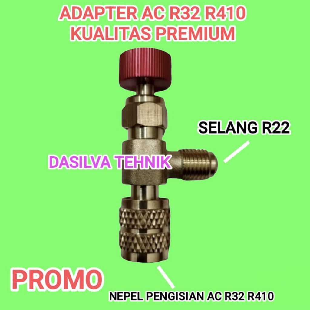 PREMIUM ADAPTER AC R32 R410/ ADAPTOR PREON 410a R32 KONEKTOR NEPEL SAMBUNGAN SELANG MANIFOLD AC R22 
