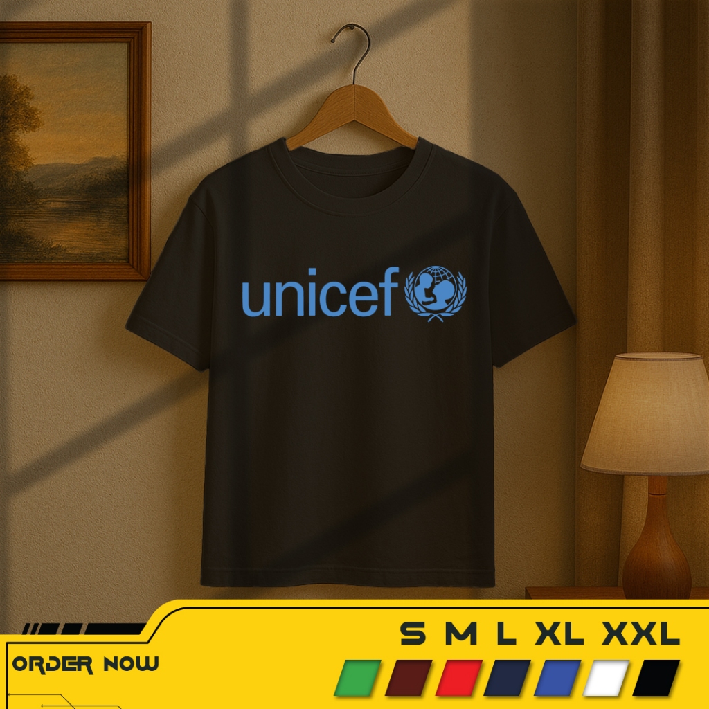 KAOS UNICEF UNITED NATIONS T-SHIRT BAJU DISTRO COTTON 30s