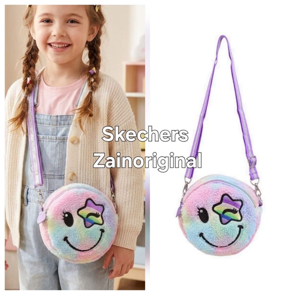 ORIGINAL Skechers Smiley Star Girl's Crossbody Bag TAS SLEMPANG ANAK PEREMPUAN