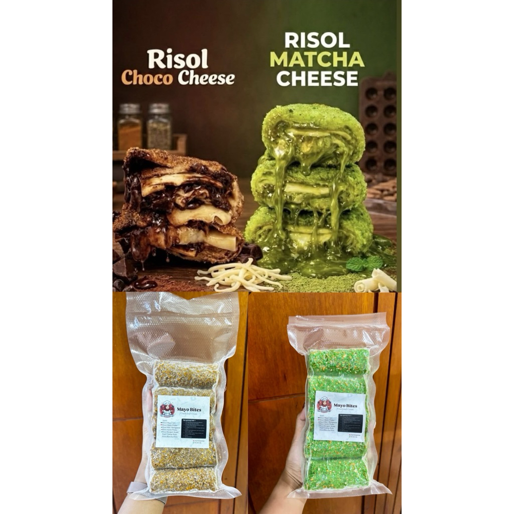 ANEKA RISOL ISI 5 FROZEN/RISOL MAYO/RISOL COKLAT/RISOL MATCHA/RISOL SOSIS BOLOGNESE/RISOL ROGUT AYAM