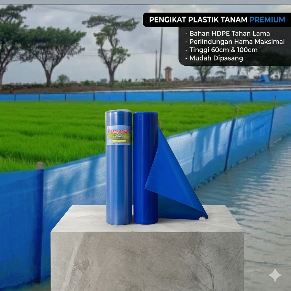 murah plastik pagar sawah tebal 0.22 mm panjang 1 meter
