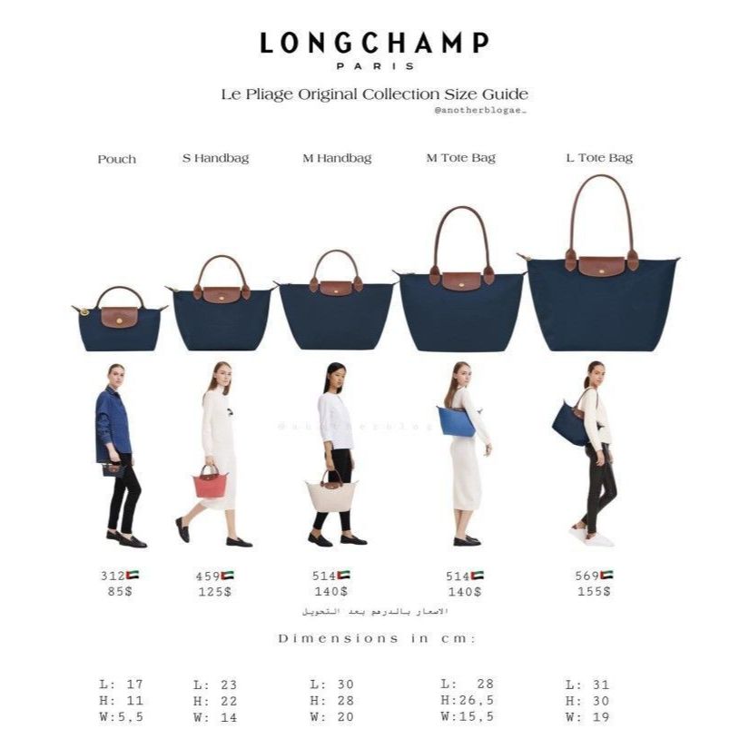 LONGCHAMP Tas Tote Wanita Santai Perjalanan Kantor Serbaguna Anti Air
