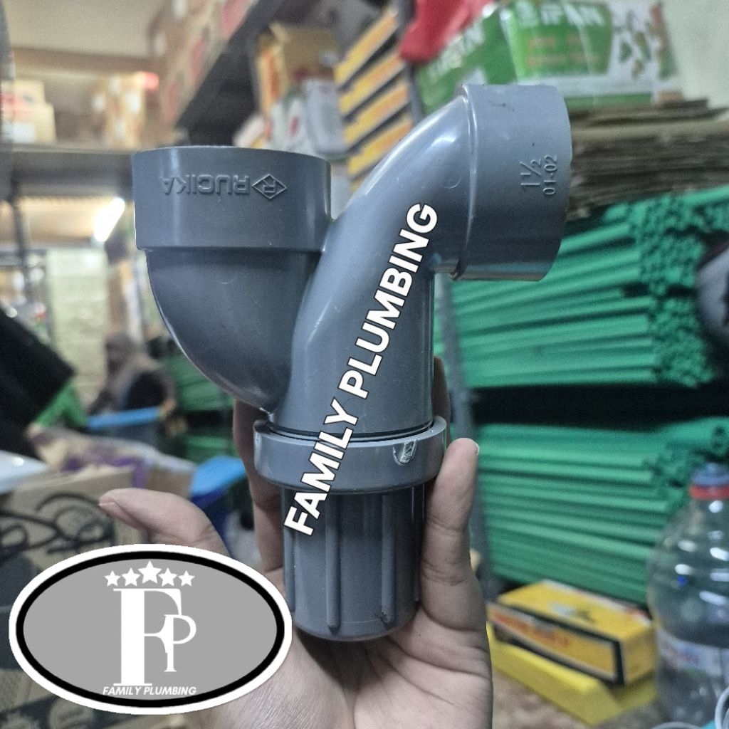 P-TRAP RUCIKA PVC 2" D P - TRAP PTRAP VTRAP V-TRAP APUR AFUR PVC DN50 2" 2INCH 2 INCH PVC RUCIKA D T