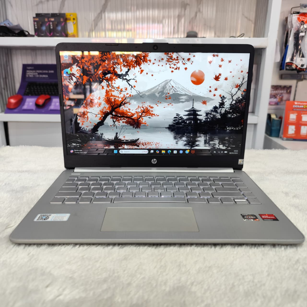 HP 14s FQ1009AU Ryzen 3 5300U RAM 16GB SSD 512GB 14in IPS FHD Keyboard Backlight