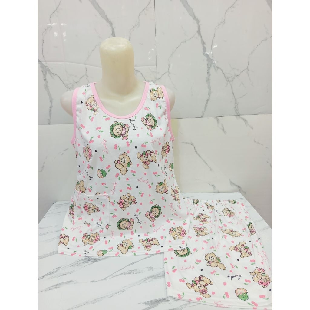 BKH Allsize Kaos Oblong St.Babydoll Kutungan-Celana Pendek