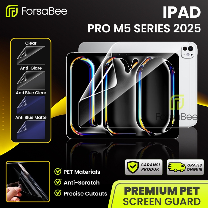 Forsabee - Anti Gores Clear / Matte / Radiasi untuk iPad Pro 11 13 Inch M5 Chip 2025 Screen Guard Pr