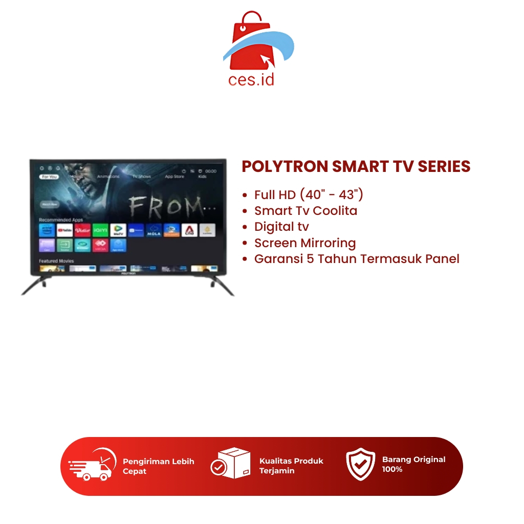 Polytron LED TV PLD 24CV1869 PLD 32CV1859 40CV8969 43CV1569 Easy Smart 24 Inch 32 Inch 40 Inch 43Inc