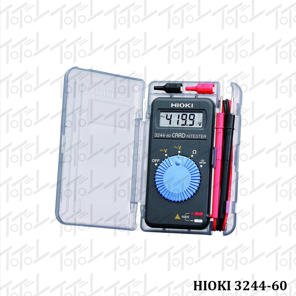 HIOKI Digital Pocket Multimeter 324460 / Alat Ukur Tegangan Arus Hambatan Listrik / Card HiTester / 