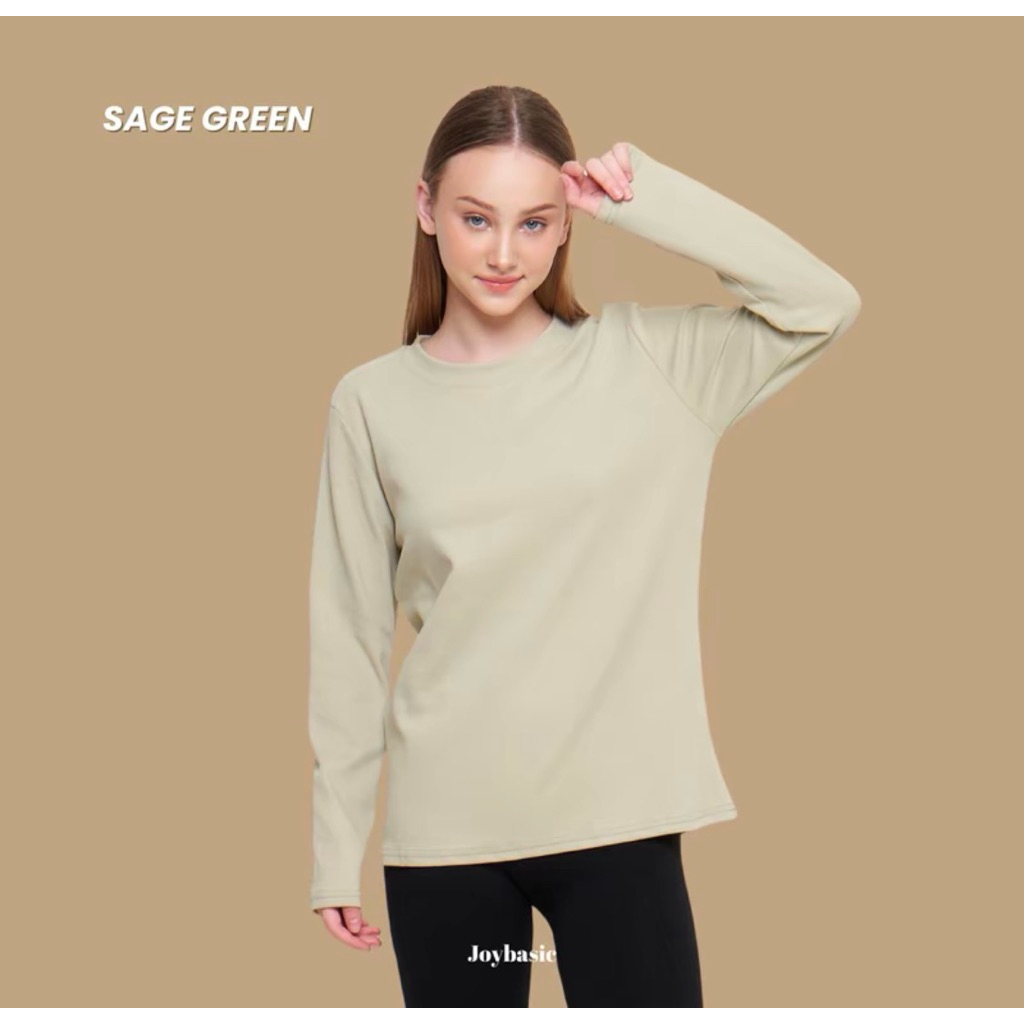 kaos lengan panjang wanita joy basic (xl)