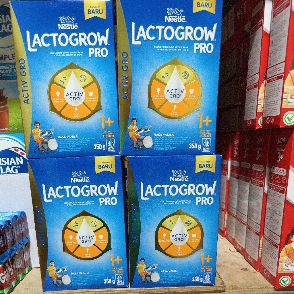 Lactogrow 1+vnila (350gx2) exp Agustus 2027
