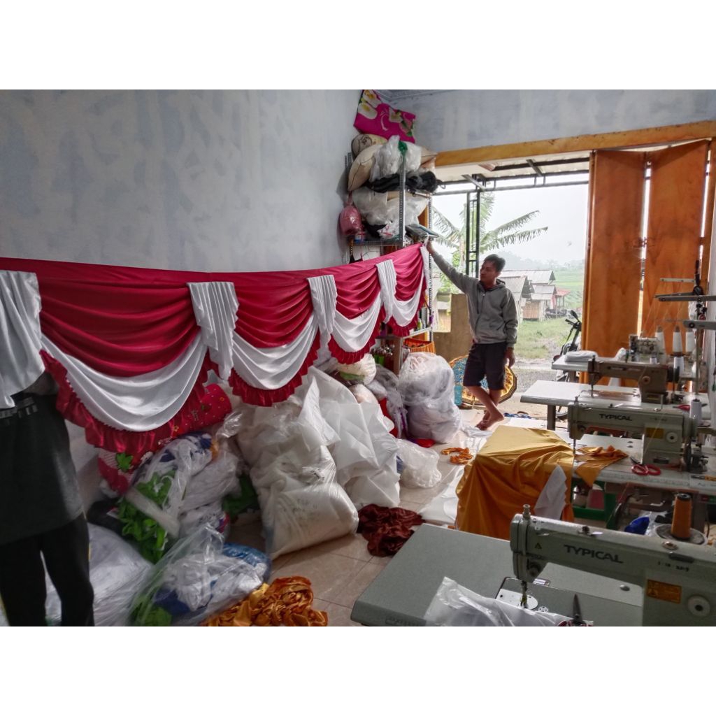 rumbai tenda, poni tenda, dekorasi tenda