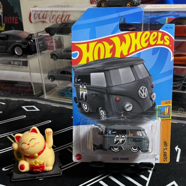 HOTWHEELS KOOL KOMBI MOONEYES GREY MINUS BUBBLE