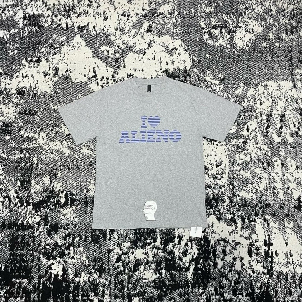 NO PROBLEMO I LUV ALIENO TEE GREY