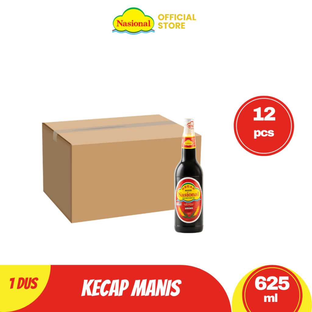 Nasional Kecap Manis 625 ml 12 pcs - 1 Dus
