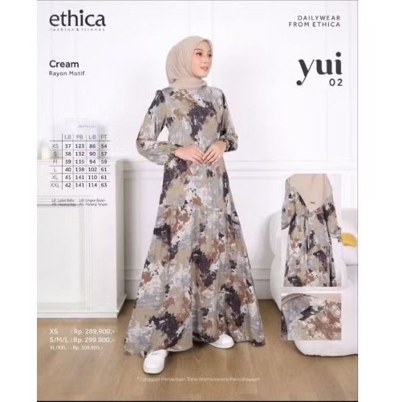Gamis YUI 02 Cream Spesial Promo