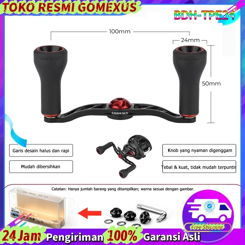 Gomexus Handle Reel CNC BC 100mm Aluminum Casting Reel handle For Daiwa Steez Zillion Shimano Curado