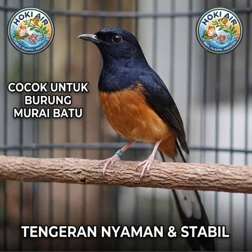 HOKI AIR DIAMETER BESAR 1,5CM - 2 CM Tangkringan Kayu Asem Jawa Super 65cm Murai Batu Tenggeran Buru