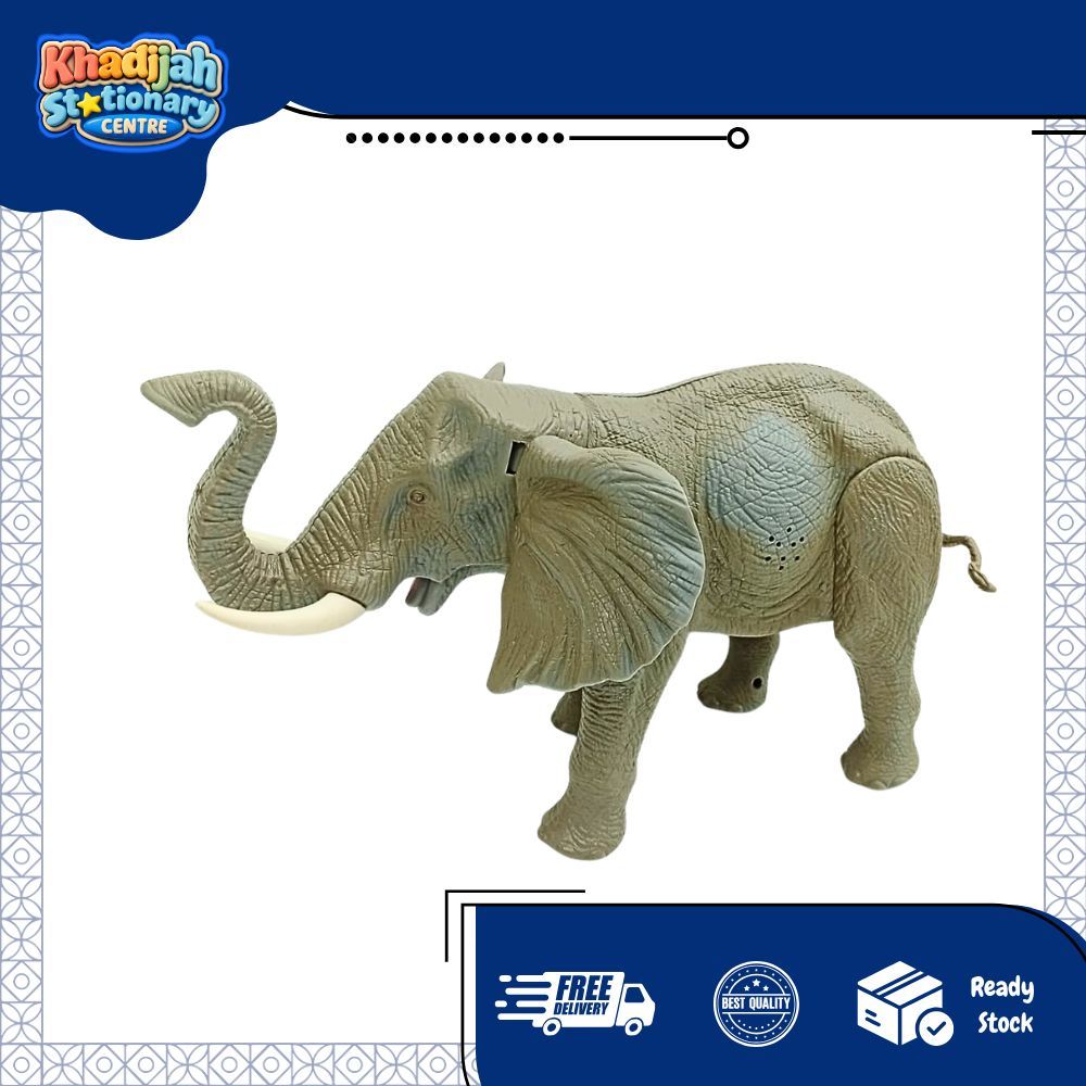 Mainan Anak Robot Gajah Berjalan - Animal World Elephant 1042/Mainan Anak Binatang Gajah - Gajah Bis