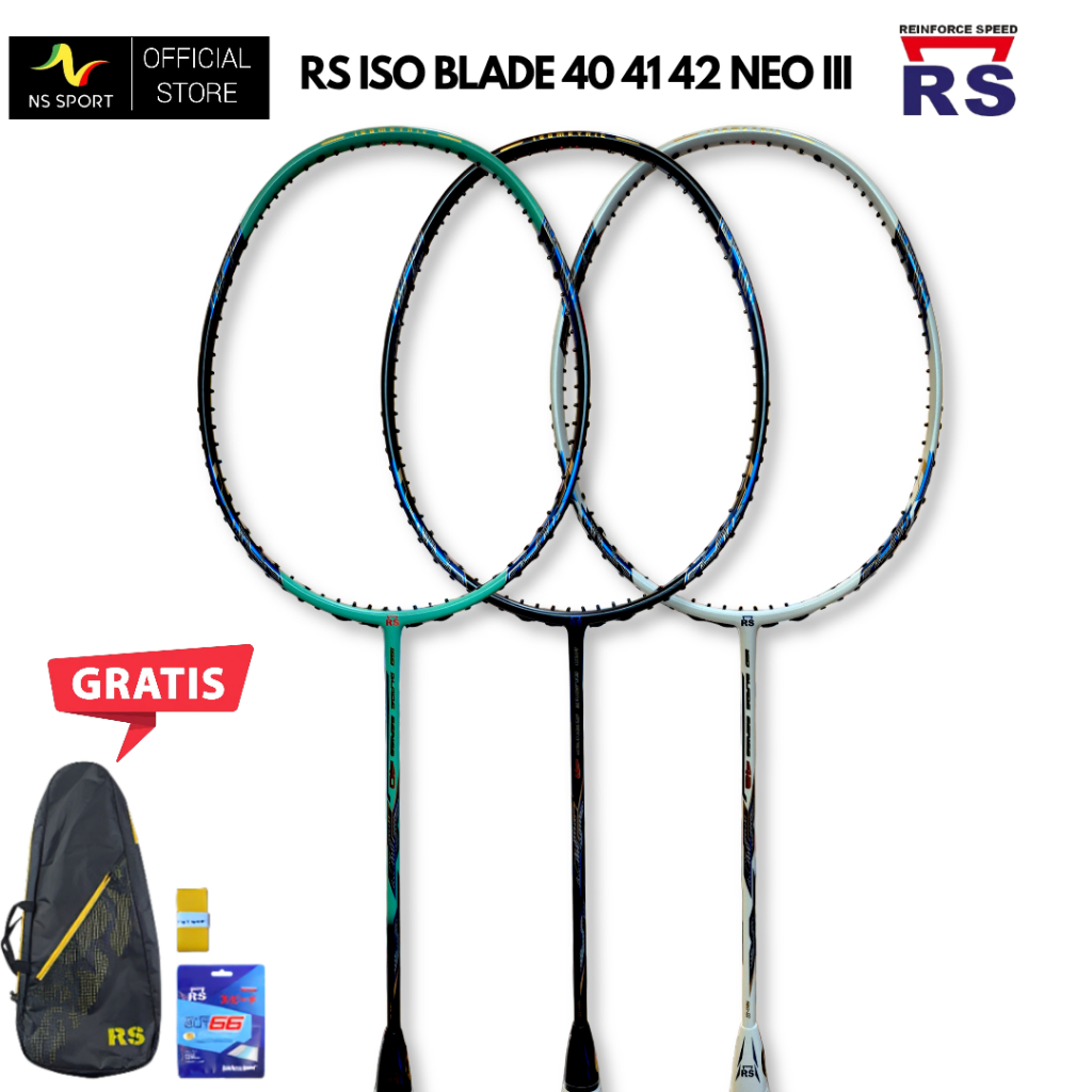 RS Raket Badminton Iso Blade 40 41 42