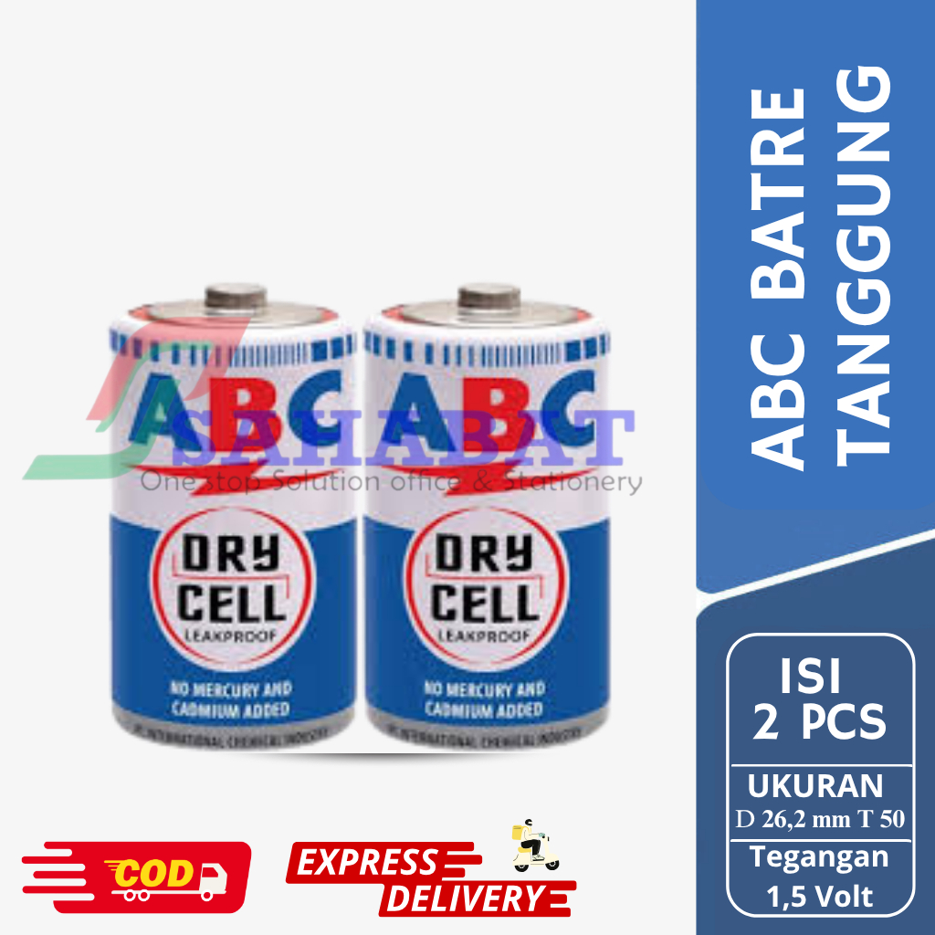 ABC BATRE TANGGUNG / ABC BATERAI TANGGUNG / ABC BATRE MURAH SET ISI 2