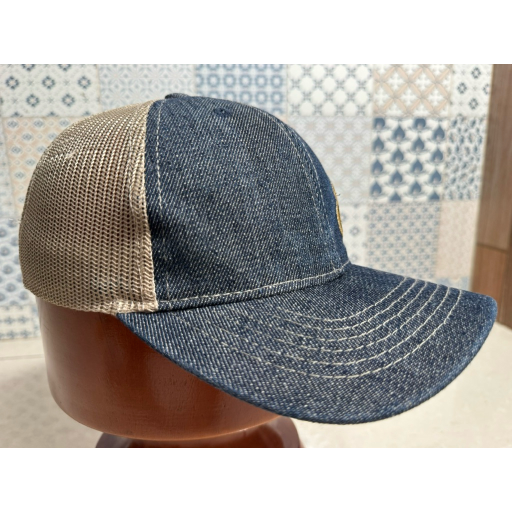 Topi Second Brand Branded Denim Trucker Navy By Union Resource Original Full Tag