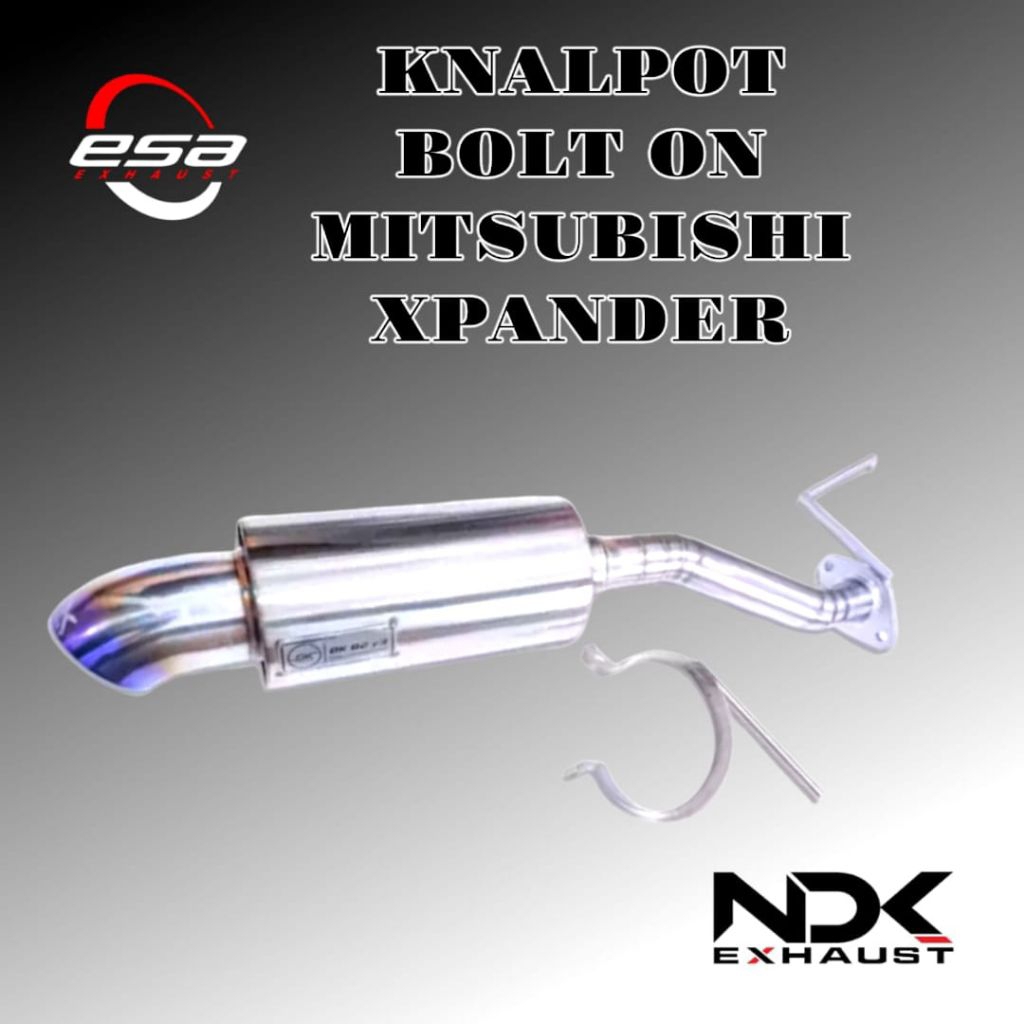 KNALPOT MOBIL RACING NDK EXHAUST BOLT ON MITSUBISHI XPANDER KNALPOT BOLTON XPANDER KNALPOT RACING MO